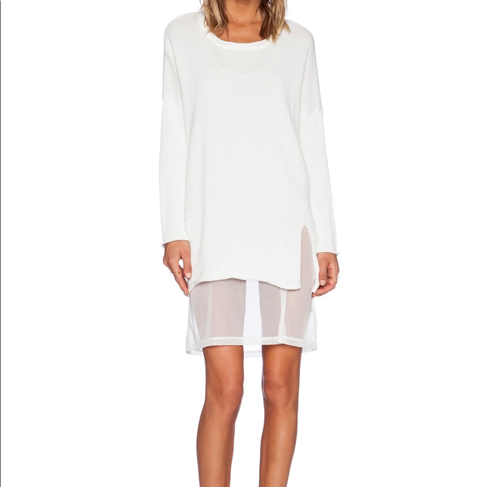 UNIF NEVER WORN! Brand new sweater dress! White